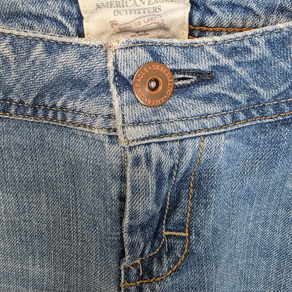 American Eagle Blue Jeans Women’s Size 10 Straight Leg Casual Denim - Picture 6 of 12